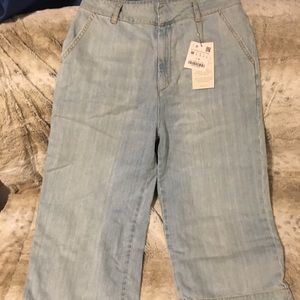 New Zara crop jeans size 8